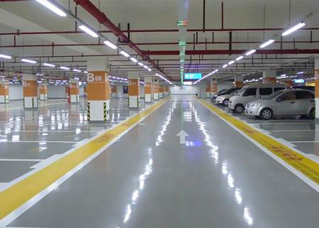 What is the appropriate illuminance for the underground park